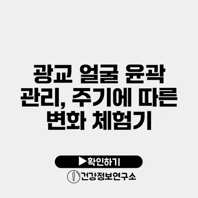 광교 얼굴 윤곽 관리, 주기에 따른 변화 체험기