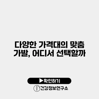 다양한 가격대의 맞춤 가발, 어디서 선택할까?