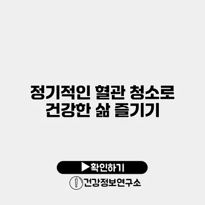 정기적인 혈관 청소로 건강한 삶 즐기기