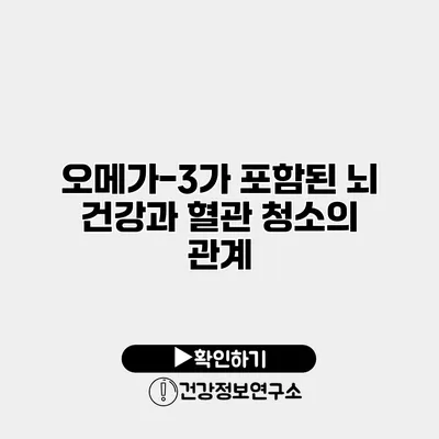 오메가-3가 포함된 뇌 건강과 혈관 청소의 관계