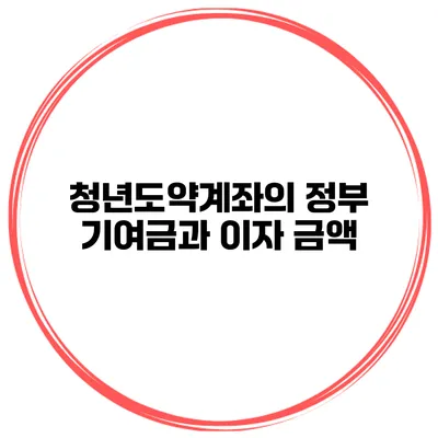 청년도약계좌의 정부 기여금과 이자 금액